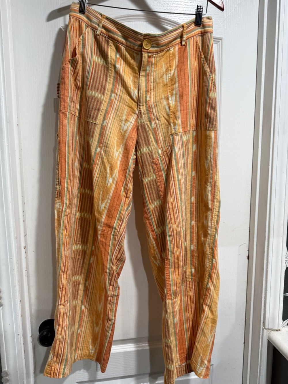 BDG Striped Orange and Yellow womens Pants